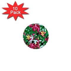 Floral-abstract 1  Mini Buttons (10 Pack)  by PollyParadise