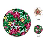 Floral-Abstract Playing Cards Single Design (Round) Front