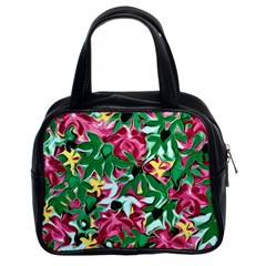 Floral-abstract Classic Handbag (two Sides) by PollyParadise