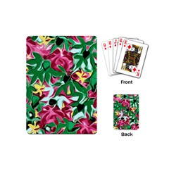 Floral-abstract Playing Cards Single Design (mini) by PollyParadise