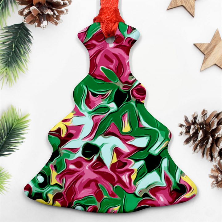 Floral-Abstract Ornament (Christmas Tree) 