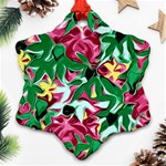 Floral-Abstract Snowflake Ornament (Two Sides) Front