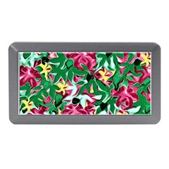 Floral-abstract Memory Card Reader (mini) by PollyParadise