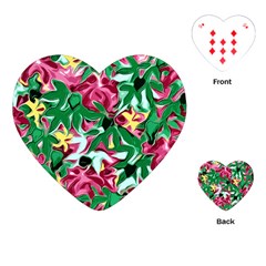 Floral-abstract Playing Cards Single Design (heart)