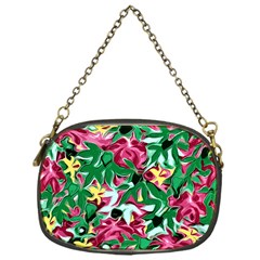 Floral-abstract Chain Purse (one Side) by PollyParadise