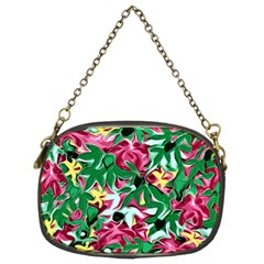 Floral-abstract Chain Purse (two Sides) by PollyParadise