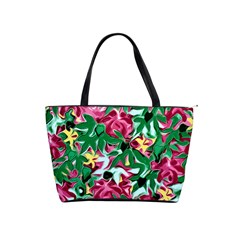 Floral-abstract Classic Shoulder Handbag by PollyParadise