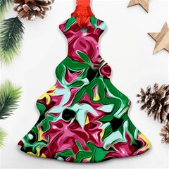 Floral-abstract Ornament (christmas Tree) 