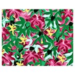 Floral-Abstract Double Sided Flano Blanket (Medium)  60 x50  Blanket Front