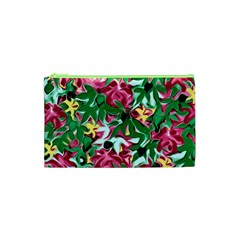 Floral-abstract Cosmetic Bag (xs) by PollyParadise