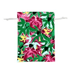 Floral-abstract Lightweight Drawstring Pouch (l)