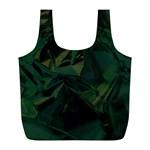 Sea Green Full Print Recycle Bag (L) Front