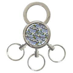 Pear Branch With Flowers 3-ring Key Chain by SychEva