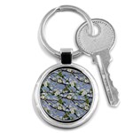 Pear Branch With Flowers Key Chain (Round) Front