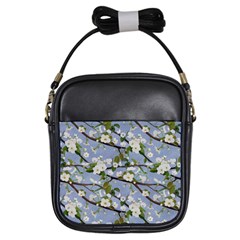 Pear Branch With Flowers Girls Sling Bag by SychEva