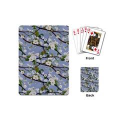 Pear Branch With Flowers Playing Cards Single Design (mini) by SychEva