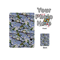 Pear Branch With Flowers Playing Cards 54 Designs (mini) by SychEva