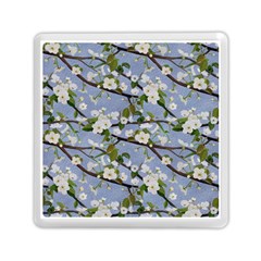 Pear Branch With Flowers Memory Card Reader (square) by SychEva