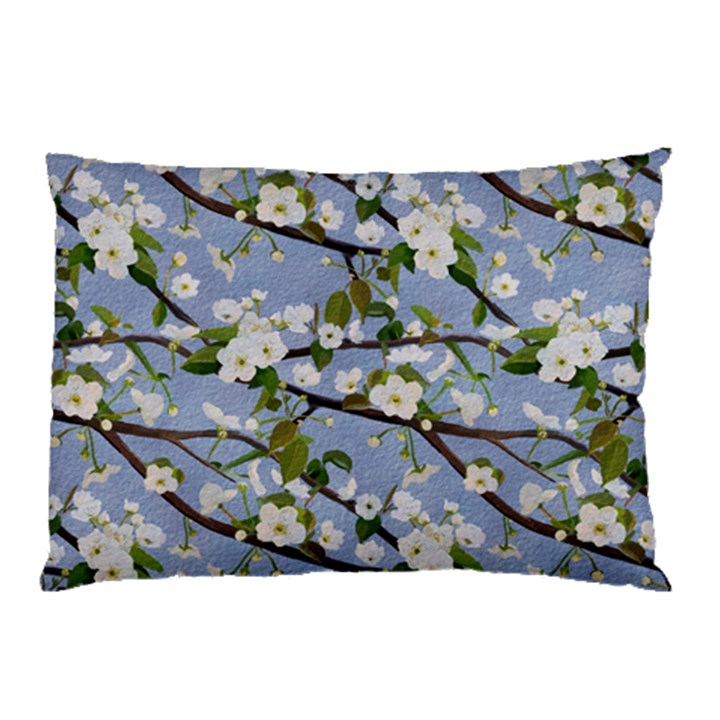 Pear Branch With Flowers Pillow Case (Two Sides)