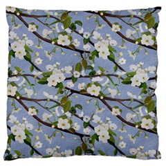 Pear Branch With Flowers Large Cushion Case (two Sides) by SychEva