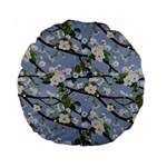 Pear Branch With Flowers Standard 15  Premium Round Cushions Front