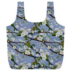 Pear Branch With Flowers Full Print Recycle Bag (xxl) by SychEva