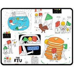 Rtu Double Sided Fleece Blanket (medium)  by RexTinUdon