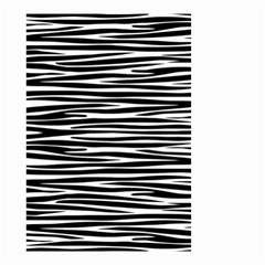 Zebra Stripes, Black And White Asymmetric Lines, Wildlife Pattern Small Garden Flag (two Sides) by Casemiro