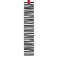 Zebra Stripes, Black And White Asymmetric Lines, Wildlife Pattern Large Book Marks