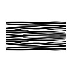 Zebra Stripes, Black And White Asymmetric Lines, Wildlife Pattern Yoga Headband by Casemiro