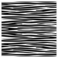 Zebra Stripes, Black And White Asymmetric Lines, Wildlife Pattern Long Sheer Chiffon Scarf  by Casemiro