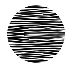 Zebra Stripes, Black And White Asymmetric Lines, Wildlife Pattern Mini Round Pill Box (pack Of 3) by Casemiro