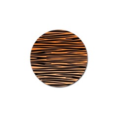 Tiger Stripes, Black And Orange, Asymmetric Lines, Wildlife Pattern Golf Ball Marker (4 Pack) by Casemiro