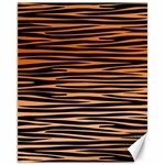 Tiger stripes, black and orange, asymmetric lines, wildlife pattern Canvas 11  x 14  10.95 x13.48  Canvas - 1