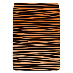 Tiger Stripes, Black And Orange, Asymmetric Lines, Wildlife Pattern Removable Flap Cover (s) by Casemiro