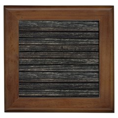 Wooden Linear Geometric Design Framed Tile by dflcprintsclothing