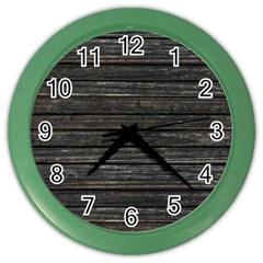 Wooden Linear Geometric Design Color Wall Clock by dflcprintsclothing