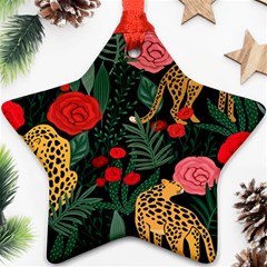 Leopardrose Ornament (star)