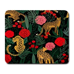 Leopardrose Large Mousepads by PollyParadise