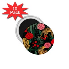 Leopardrose 1 75  Magnets (10 Pack)  by PollyParadise