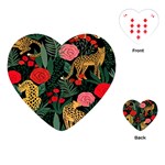 Leopardrose Playing Cards Single Design (Heart) Front