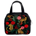 Leopardrose Classic Handbag (Two Sides) Front