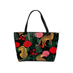 Leopardrose Classic Shoulder Handbag by PollyParadise