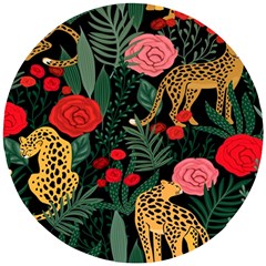 Leopardrose Wooden Puzzle Round