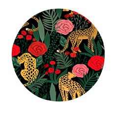 Leopardrose Mini Round Pill Box (pack Of 3) by PollyParadise