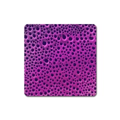 Purple Abstract Print Design Square Magnet by dflcprintsclothing