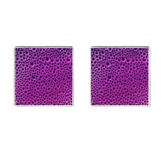 Purple Abstract Print Design Cufflinks (square) by dflcprintsclothing