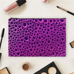 Purple Abstract Print Design Cosmetic Bag (large) by dflcprintsclothing