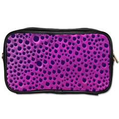 Purple Abstract Print Design Toiletries Bag (two Sides)