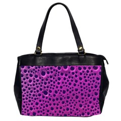 Purple Abstract Print Design Oversize Office Handbag (2 Sides)